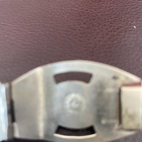 VINTAGE STERLING SILVER & BLUE STONE BRACELET - Picture 3 of 5